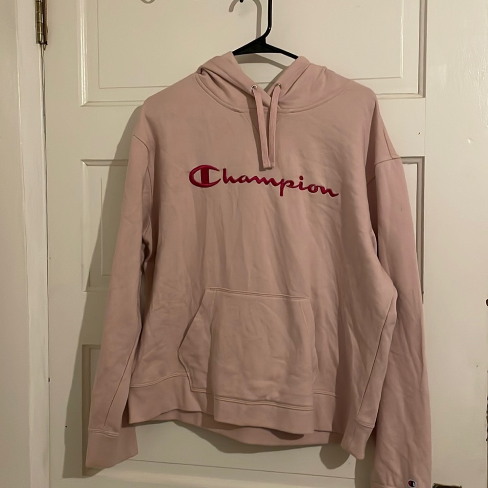 Pink champion hoodie